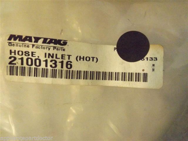 ADMIRAL AMANA WASHER 21001316 Hose, Inlet (hot) NEW IN BOX ADMIRAL AMANA WASHER 21001316 Hose, Inlet (hot) NEW IN BOX
